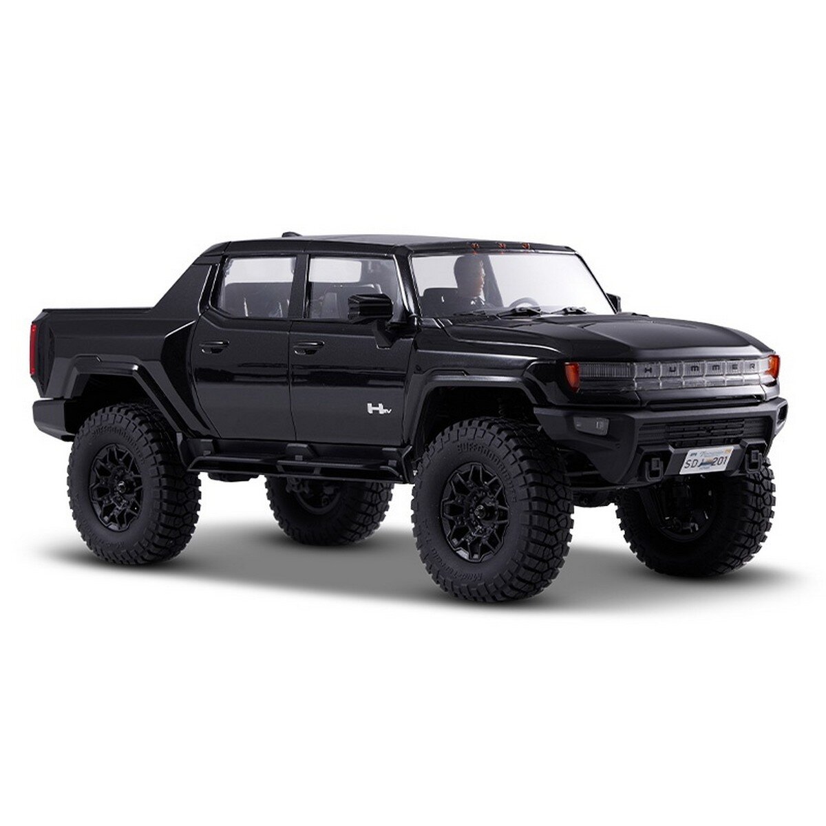 FMS FCX18 Hummer EV 1:18 RTR 2.4GHz FMS11852RTRBK - schwarz