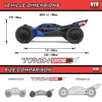 Arrma ARA2306ST2 TYPHON GROM 223S BLX Small-Scale Brushless Inkl Akku/Lader Blau