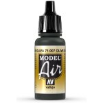 Vallejo 771007 Model Air - Olivgrün, 17 ml für...