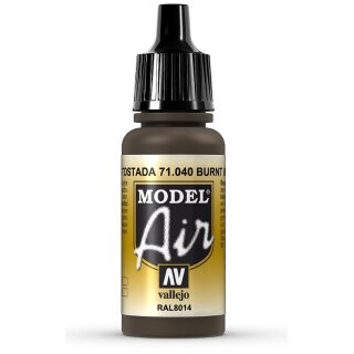 Vallejo 771040 Model Air - Umbra, gebrannt, 17 ml für Airbrush