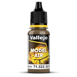 Vallejo 771323 Model Air - Dunkle Erde, BS, 18 ml für Airbrush