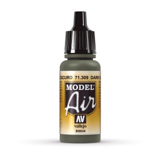 Vallejo 771309 Model Air - Dunkles Schiefergrau, 17 ml für Airbrush