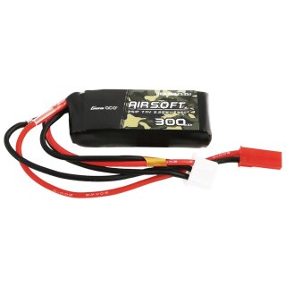 GensAce LiPo 2S 7,4V 300mAh 35C mit JST-SYP Plug für Airsoft-Waffen