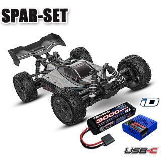 Traxxas 90154-4 JATO 4x4 Brushless BL-2S Clipless HD - 2S LiPo Set schwarz
