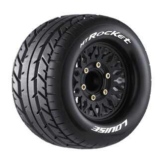 LOUISE LOUT3201SX MT-ROCKET 1:10 soft 2.8 Felge schwarz (2) Hex 12mm,14,17mm