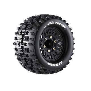 LOUISE LOUT3202SX MT-PIONEER 1:10 soft 2.8 Felge schwarz (2) Hex 12mm,14,17mm