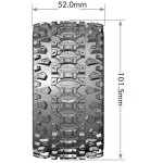 LOUISE LOUT3211SX ST-UPHILL 1:10 soft 2.8 Felge schwarz (2) Hex 12mm,14,17mm