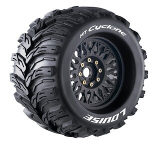 LOUISE LOUT3220X MT-CYCLONE 1:8 sport 3.8 Felge schwarz (2) Offset Hex 17mm