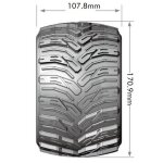 LOUISE LOUT3220X MT-CYCLONE 1:8 sport 3.8 Felge schwarz (2) Offset Hex 17mm