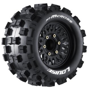 LOUISE LOUT3274SX ST-MCROSS 1:10 soft 2.8 Felge schwarz (2) Hex 12mm,14,17mm