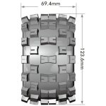 LOUISE LOUT3274SX ST-MCROSS 1:10 soft 2.8 Felge schwarz (2) Hex 12mm,14,17mm