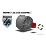 LOUISE LOUT3277X MT-ROCK 1:8 sport 3.8 Felge schwarz (2) Offset Hex 17mm