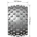 LOUISE LOUT3277X MT-ROCK 1:8 sport 3.8 Felge schwarz (2) Offset Hex 17mm