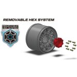 LOUISE LOUT3307SX MT-ROCKET MFT 1:10 soft 2.8 Felge schwarz (2) Hex 12,14,17mm