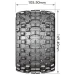 LOUISE LOUT3322X MT-UPHILL MFT 1:8 sport 3.8 Felge schwarz (2) Hex 17mm