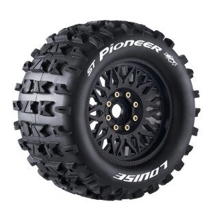 LOUISE LOUT3325X ST-PIONEER MFT 1:8 sport 3.8 Felge schwarz (2) Hex 17mm
