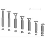 NOCH 53941 Easy-Track Pfeiler-Set Steigung Spur H0 TT N