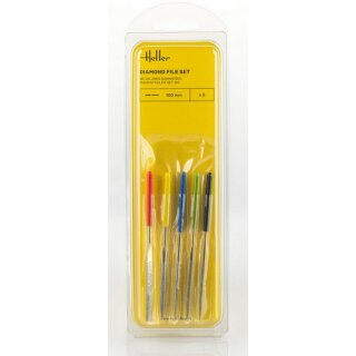 Heller 99005 Diamond file set 100 mm (5 pieces)