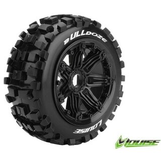 LOUISE LOUT3268B B-Ulldoze mediumsoft auf Felge schwarz vorne 24mm (2) 1:5 Buggy