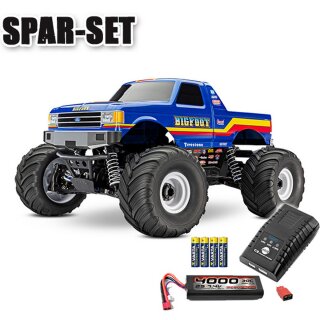 Traxxas 67134-4 Bigfoot 4x4 BL-2S 1:10 MonsterTruck Clipless - LiPo Starter-Set