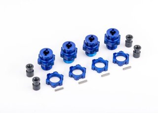 Traxxas 9086 17mm Radmitnehmer & Muttern blau (für TRX9080) TRX9086