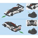 CaDA Z-Wind RC-Blockmodell - 457 Bauteile - 2,4GHz + APP Fernsteuerung