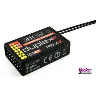 Jeti Model 80001237 DUPLEX 2.4EX Empfänger REX 6