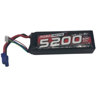 mobo-racing LiPo 4S 14,8V 5200mAh 60C EC5 Akku Semi-Soft EC-5 by Team Corally