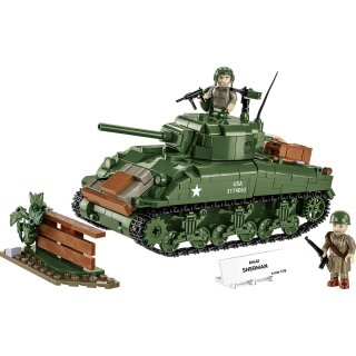 COBI 3126 M4A1 Sherman 1:35 Blockmodell - 663 Bausteine - 17x11.5x8cm