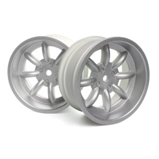 HPI H160541 FS-15 Sport 8 Spoke Wheel Silver 26mm (OS 6mm/Pr)