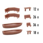 Faller 272439 64 Bänke und 30 Tische Spur N