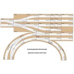 NOCH 53800 Easy-Track Trasse gerade 64 mm Spur H0