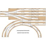 NOCH 53804 Easy-Track Trasse gerade 172 mm zweigleisig Spur H0