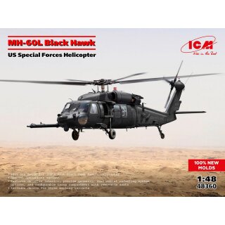 ICM 48360 MH-60L Black Hawk, US Special Forces Helicopter in 1:48