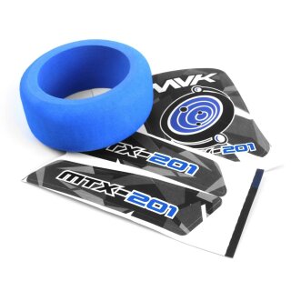 Maverick MV150751 MTX-201 Transmitter Wheel Foam & Decals (Blue)