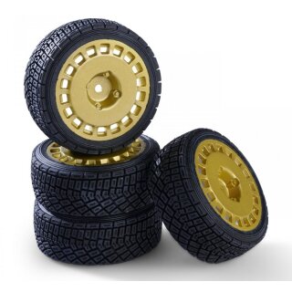 Carson 900198 1:10 Räderset Rally Design2 (4) gold 500900198