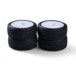 Carson 900197 1:10 Räderset Rally Design1 (4) weiß 26mm 500900197