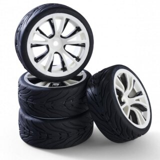 Carson 900183 1:10 Räderset M-Design (4) weis/schwarz 500900183