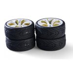 Carson 900184 1:10 Räderset M-Design (4) weiß/gold 500900184