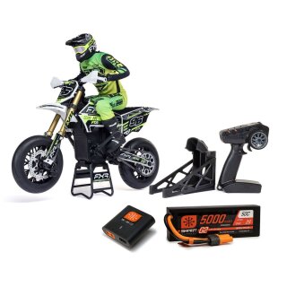 Losi LOS-2310 Promoto-SM 1/4 Supermoto Motorcycle RTR Weiß inkl Akku/Lader