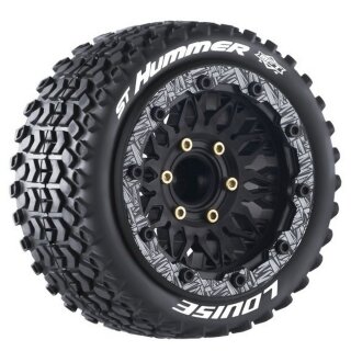 LOUISE LOUT3314SX ST-HUMMER MFT 1:10 BL-Felge schwarz (2) Hex 12mm,14,17mm