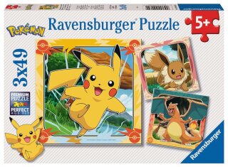 Ravensburger 04062 Pokémon  Puzzle Teileanzahl 3x49