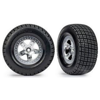 Traxxas 10475 Hossier Reifen 2.2/3.0 Felge chrom (2) Slash Modified (2WD vorne)