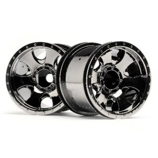 HPI H115775 Warlock Wheel Black Chrome 2,2In 2Stück
