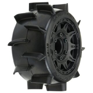 Pro-Line 10160-10 1:10 Sand Paw LP F/R 2.8-Zoll MT Reifen 12/14mm Black Raid (2)
