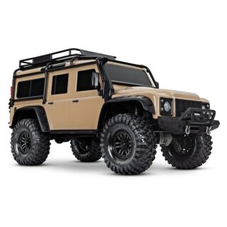 Traxxas 82256-4 1:10 TRX-4 LR Defender Crawler RTR Brushed, Clipless Sand