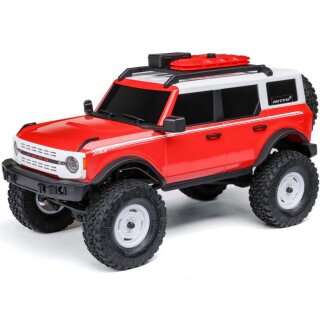 Axial AXI00006V2T6 1:24 SCX24 Ford Bronco 4X4 RTR Brushed Rock Crawler Akku/Lader, Rot