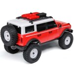Axial AXI00006V2T6 1:24 SCX24 Ford Bronco 4X4 RTR Brushed Rock Crawler Akku/Lader, Rot