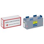 Faller 180338 Bürocontainer Polizei und DRK Spurweite H0