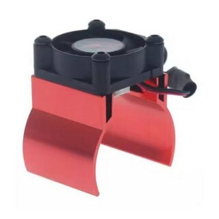 H-Speed HSPX080 Alu Kühlkörper rot mit Ventilator